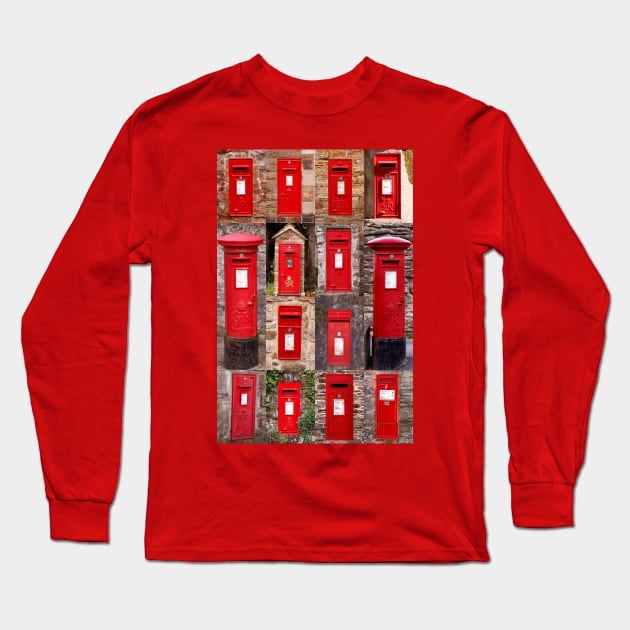 Postboxes of old England Long Sleeve T-Shirt by jwwallace